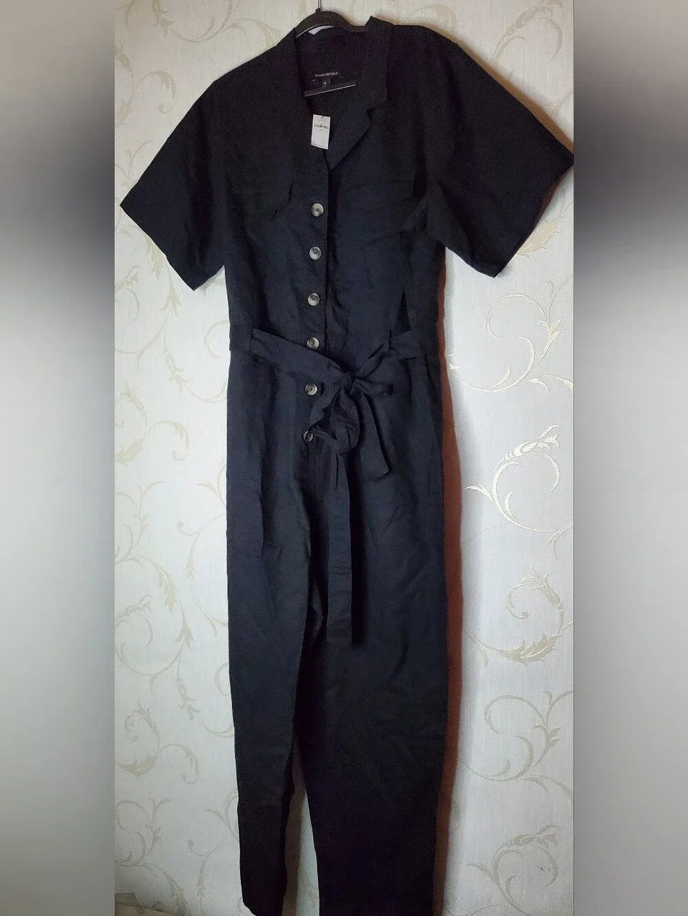 Banana Republic Black Belted Jumpsuit NEW Nwt